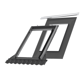 Product afbeelding voor VELUX Gootstuk Pro EDL CK02 1000 55x78cm Inclusief BFX Vlakke Dakbedekking