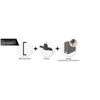 Product afbeelding voor Skantrae Hang&Sluitwerkpakket 516SSL Foxtrot Zwart 2x Deurgreep Biloxi Zwart