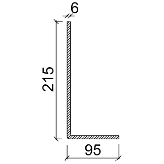 Product afbeelding voor Leviat Latei 120Mu PG215/6 3150mm Thermisch Verzinkt RAL 9005 Zwart Max. Belasting 24,9kN/Lengte