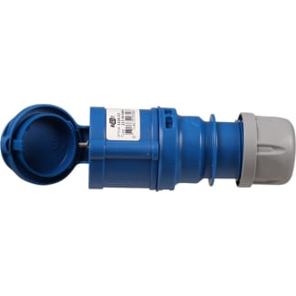 Product afbeelding voor Kelfort Contrastekker Randaarde Recht 3-polig 230V 16A CEE Kunststof Blauw/Grijs