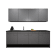 Product afbeelding voor Procasa Keuken 240cm Compleet Grey Spoelbak Links Uit Midden Met Inbouwkoelkast Links