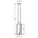 Product afbeelding voor Trasco Groeffrees Hardmetaal 15x30/90mm Aansluiting 8mm
