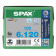 Product afbeelding voor Spax Spaanplaatschroef 6x120/68mm Platkop TX-30 RVS A2 100st