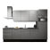 Product afbeelding voor Procasa Keuken 300cm Compleet Grey Met 5 Inbouwapparaten Hoge Kast Met Koelkast Nis 103 En Combi Magnetron Nis 45 Rechts Vaatwasser, Inductie Kookplaat En Afzuigkap