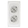 Product afbeelding voor Attema K40 Contactdoos 2-Voudig Polarwit