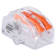 Product afbeelding voor Q-Link Lasklem 2-Polig Transparant/Oranje 100st