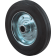 Product afbeelding voor Kelfort Wiel Met Rollager 100mm Loopvlak Rubber Zwart Velg Zilver