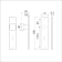 Product afbeelding voor AMI Kortschild Recht Met Krukgat/WC-garnituur 180x41mm WC55/8 Aluminium F2