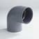 Product afbeelding voor Dyka PVC Bocht 50mm ILV 90 Graden Lijmmof/Spie Grijs