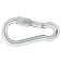 Product afbeelding voor DX Karabijnhaak 60x6mm M/Schroef RVS A4