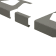 Product afbeelding voor Schlüter BARA-RW Verbindingsstuk Randprofiel 30mm Alu Met Kleurcoating Grijs Metallic V/RW30GM