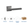 Product afbeelding voor Skantrae Hang&Sluitwerkpakket 2035 Squared 16 Reg+Cil Rozet+Slot RVS