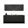 Product afbeelding voor Procasa Keuken 240cm Compleet Dark Grey Spoelbak Links Uit Midden Met Geintegreerde Vaatwasser