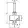 Product afbeelding voor Trasco Sponningfrees Hardmetaal 6.0x24mm Met Kogelager 12mm Aansluiting 8mm