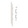 Product afbeelding voor Keralit Eindkap En Connector Links 2819 Snowwhite Pure Mat RAL 9016 5st