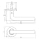 Product afbeelding voor Intersteel Deurkruk Agatha Op Rozet 1 Paar 53x8mm Zwart