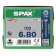 Product afbeelding voor Spax Spaanplaatschroef 6x80/61mm Platkop TX-30 Verzinkt 100st