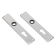 Product afbeelding voor AMI Langschild Recht Met Kruk-/Profielcilindergat 212x41mm PC55 Aluminium F1