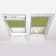 Product afbeelding voor Fakro Verduisterend Rolgordijn ARF Z-Wave Solar II 55x78cm Elektrisch Exclusief Afstandsbediening Kleur Olijfgroen (233)