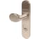 Product afbeelding voor Oxloc Veiligheidsdeurduwergarnituur Knop-Kruk Ovaal Veiligheidslangschild PC72 Links/Rechts SKG3 RVS Met Kerntrekbeveiliging