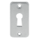 Product afbeelding voor Nemef Sleutelplaat Recht 60x30mm Aluminium F1