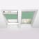 Product afbeelding voor Fakro Verduisterend Rolgordijn ARF Z-Wave Solar II 78x140cm Elektrisch Exclusief Afstandsbediening Kleur Lichtgroen (059)