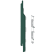 Product afbeelding voor Keralit Eindkap En Connector Links 2814 Mosgroen Classic Nerf 5st
