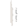 Product afbeelding voor Keralit Eindkap En Connector Links 2814 Snowwhite Pure Mat RAL 9016 5st