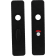 Product afbeelding voor Oxloc Kortschild Recht Met Krukgat/Wc-Garnituur 185x44mm WC63/8 Aluminium Zwart
