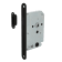 Product afbeelding voor Intersteel WC-Badkamerslot Magnetisch WC63/8mm Doornmaat 50mm Voorplaat Afgerond Zwart Met Sluitplaat/Sluitkom