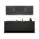 Product afbeelding voor Procasa Keuken 240cm Compleet Dark Grey Spoelbak Rechts Uit Midden Met 2 Inbouwapparaten Koelkast Rechts, Vaatwasser
