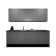 Product afbeelding voor Procasa Keuken 240cm Compleet Grey Spoelbak Links Uit Midden Met 2 Inbouwapparaten, Koelkast Links En Geintegreerde Vaatwasser