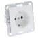 Product afbeelding voor Q-Link S-Line Contactdoos Inbouw 1-voudig Randaarde Polarwit