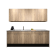 Product afbeelding voor Procasa Keuken 240cm Compleet Mountain Oak Spoelbak Links Uit Midden Met Geintegreede Vaatwasser