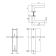 Product afbeelding voor Intersteel Deurkrukgarnituur Bastian Kruk-Kruk Recht Blind 245x45mm Zamak Zwart