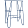 Product afbeelding voor Klapschraag 1140x1500mm Staal Gelakt