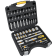 Product afbeelding voor Ironside Dopsleutelset 1/4" En 1/2" 65-Delig Chroom Mat In Koffer