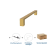 Product afbeelding voor Skantrae Hang&Sluitwerkpakket 2126 Quadrate Greep 28x300mm + Foxtrot Schuifsysteem Messing