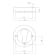 Product afbeelding voor Intersteel Cilinderrozet Rond 10mm 1 Paar RVS Mat Zwart