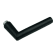 Product afbeelding voor AMI Deurkruk 374 L-Model M6 Aluminium Zwart Gatdeel