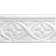 Product afbeelding voor Strip Modernista Relieve Bizantino Blanco 7,5x15cm Glanzend