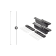 Product afbeelding voor Skantrae Hang&Sluitwerkpakket 627SSL Voor Taatsdeur Met Set Deurgrepen Tupelo 160 Wit