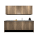 Product afbeelding voor Procasa Keuken 240cm Compleet Mountain Oak Spoelbak Rechts Uit Midden Met 2 Inbouwapparaten, Koelkast Rechts, Vaatwasser