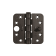 Product afbeelding voor AXA Veiligheidsschijflagerscharnier Easyfix Ronde Hoeken 89x89mm Zwart