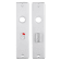 Product afbeelding voor Langschild Recht Met Krukgat/WC-garnituur 180x41mm WC57/5 Aluminium F1