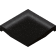 Product afbeelding voor Villeroy & Boch Hoek Pro Architectura 3.0 Pure Black 15x15cm Mat R10 2603C4910010