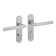 Product afbeelding voor Intersteel Deurkruk Basic Op Schild Ovaal 170x40mm WC63/8 RVS