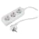 Product afbeelding voor Q-Link Stekkerdoos Met Kabel Met 3 Contactdozen 1mm² Kabellengte 1.5m Randaarde Wit