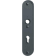 Product afbeelding voor HOPPE Veiligheidslangschild 3214 Ovaal Met Kruk-/Profielcilindergat 250x50mm PC55 Aluminium Zwart SKG3