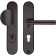 Product afbeelding voor Skantrae Hang&Sluitwerkpakket 81 201-211 L1 Zwart Titan Ovaal Kruk-Knop Meerpuntssluiting En 4x AXA Scharnier